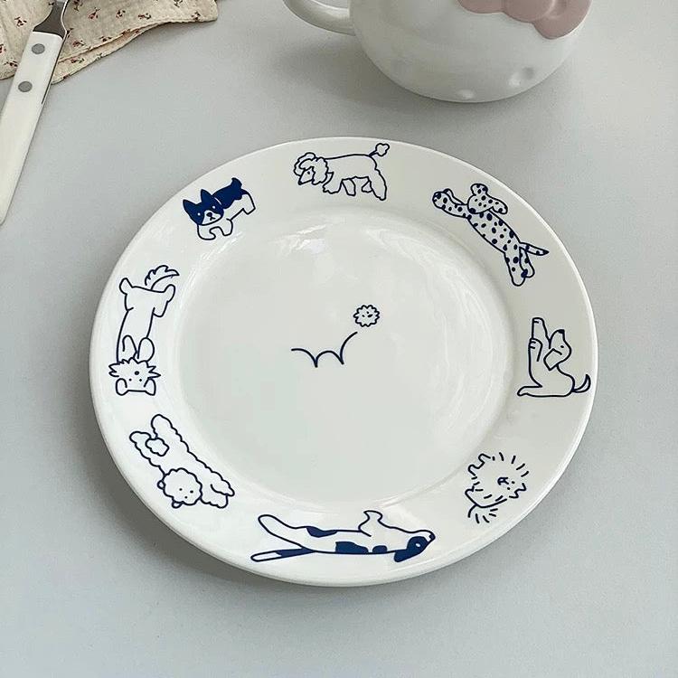 Korean Vintage Ceramic Plate