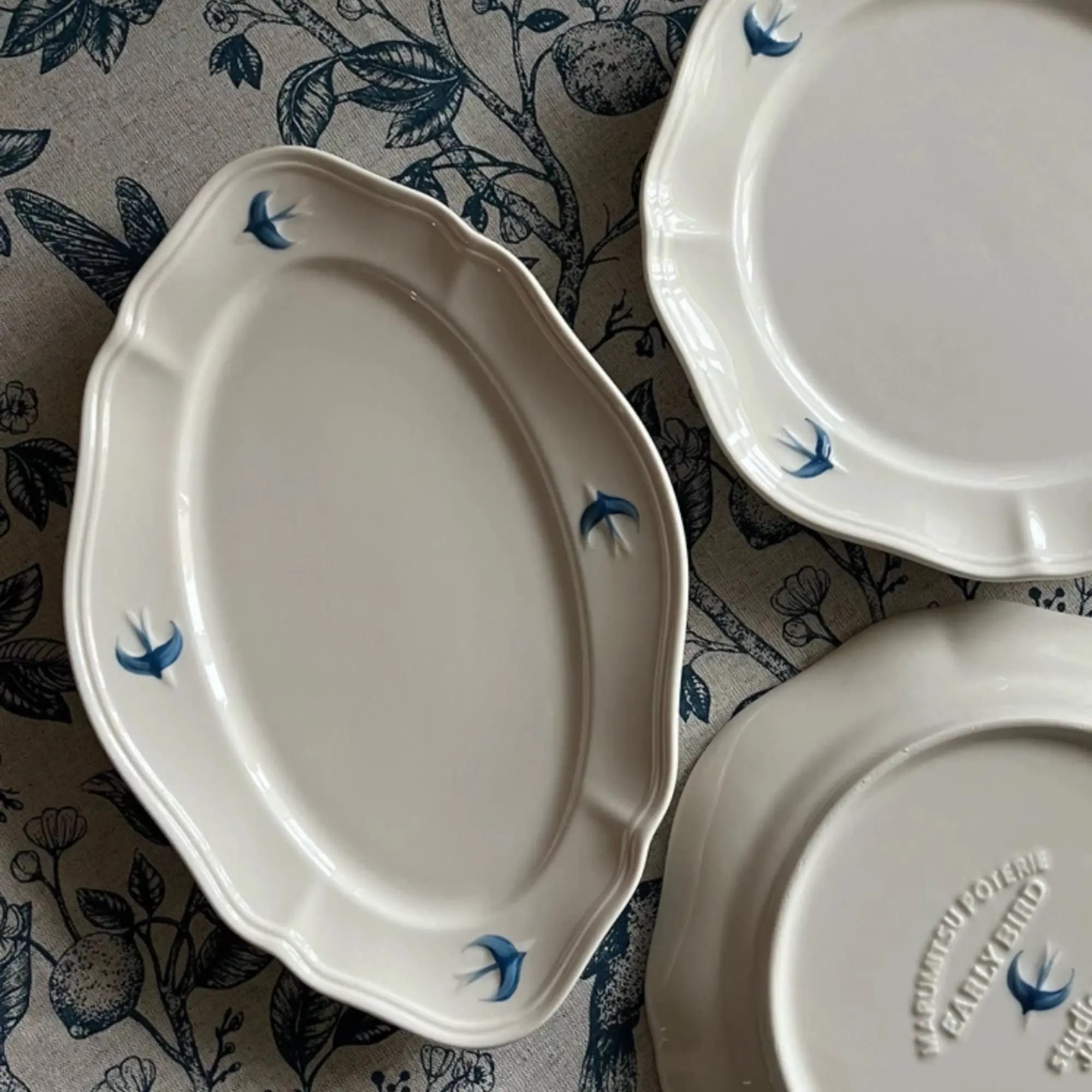 Vintage Plate Oval