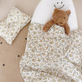 Hibiscus Floral Cotton Muslin Baby Blanket - 47″×51″