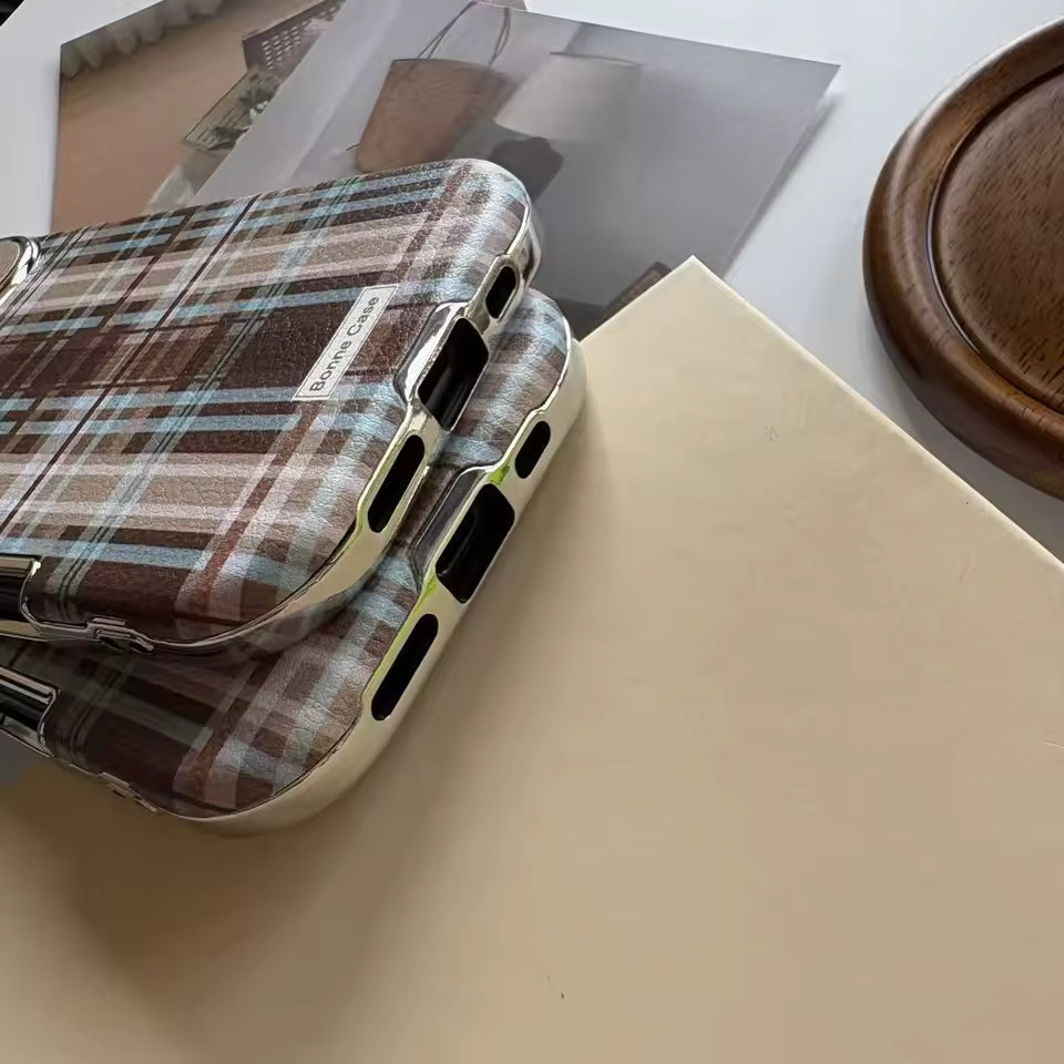 Retro Preppy Plaid iPhone Case