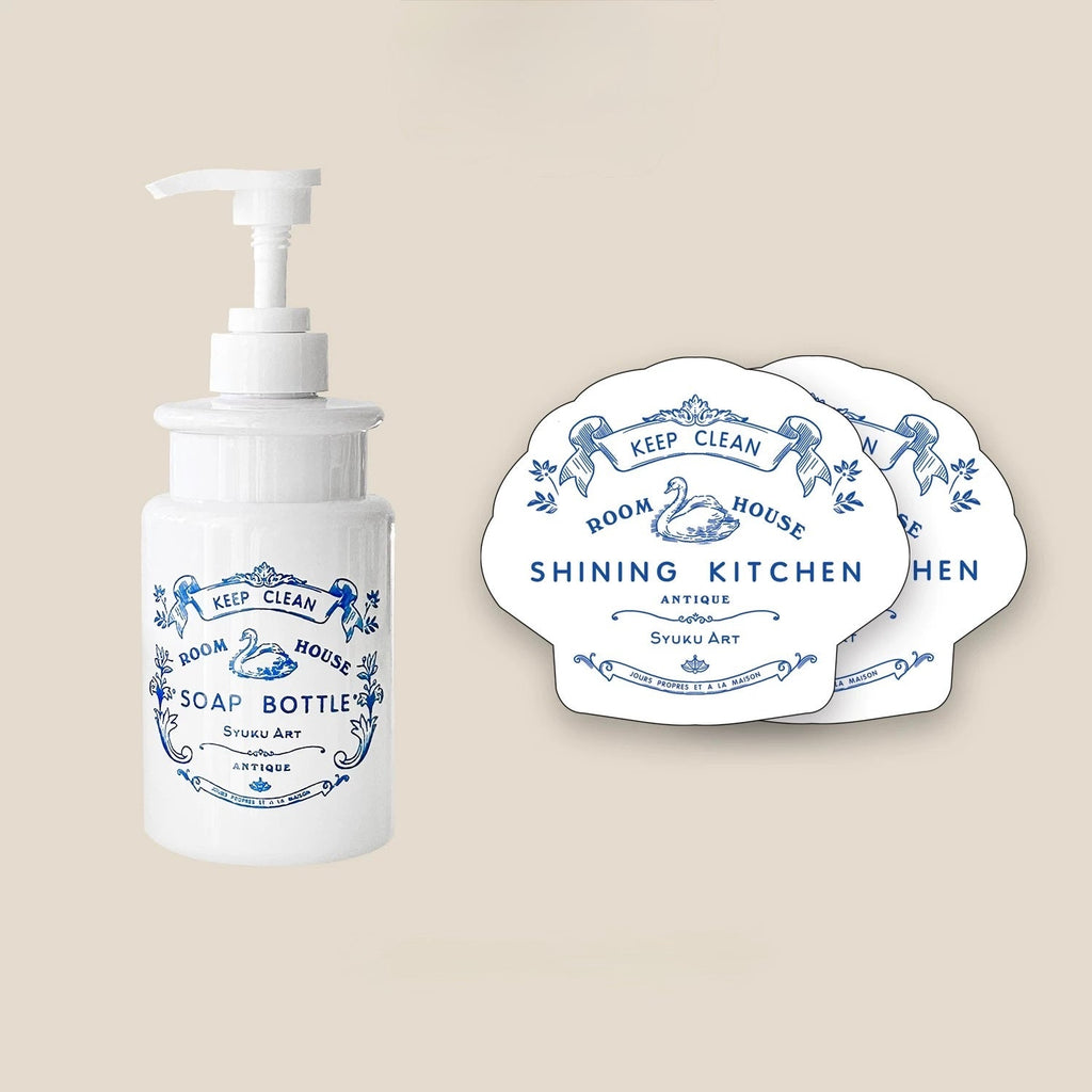 Swan Floral Soap Dispenser