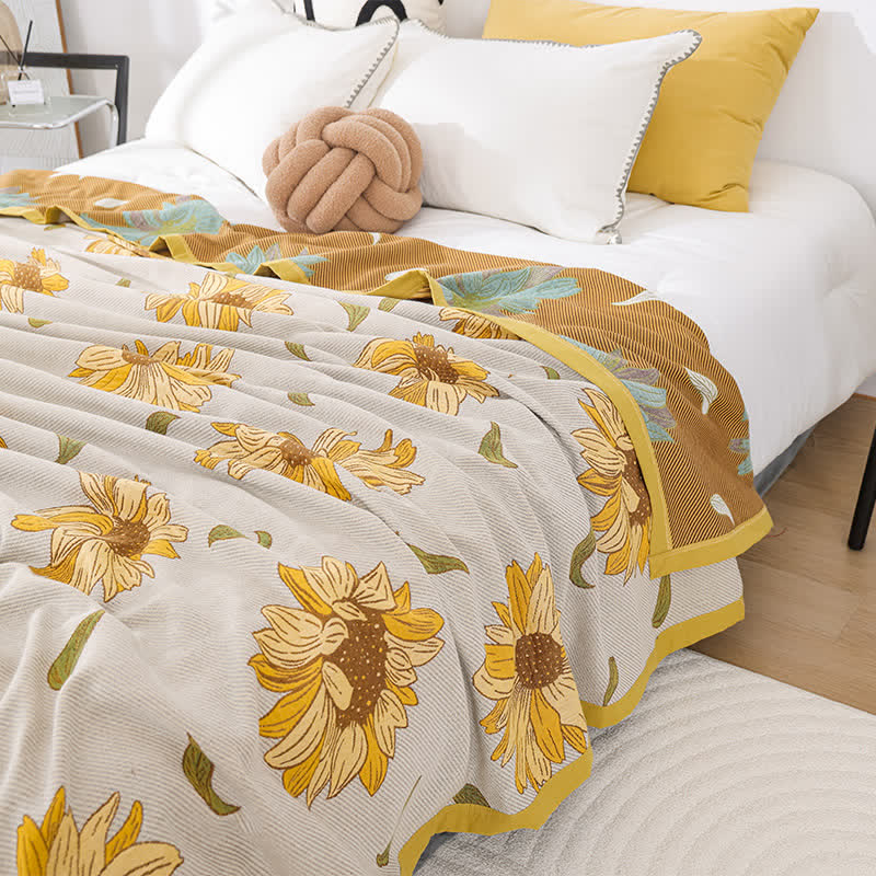Sunflower Cotton Blanket
