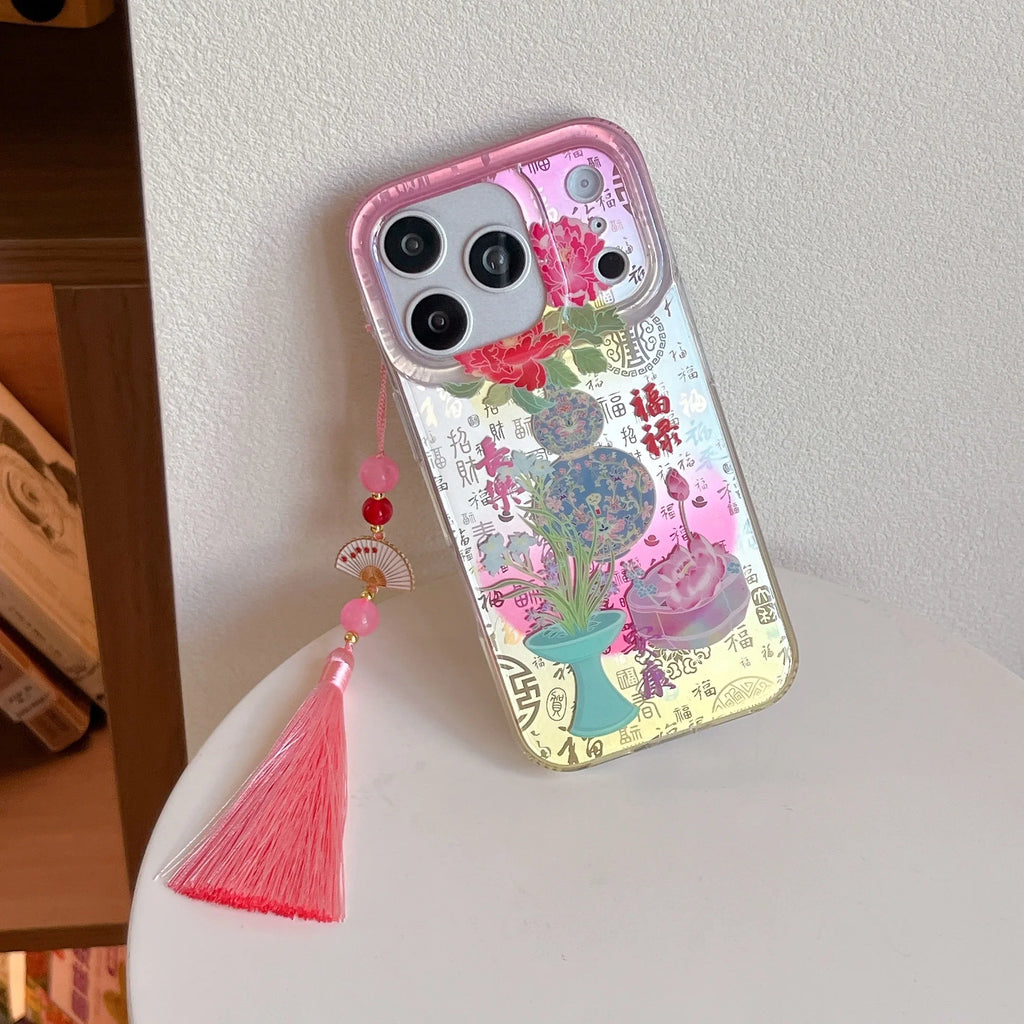 Asian Aesthetic Floral iPhone Case