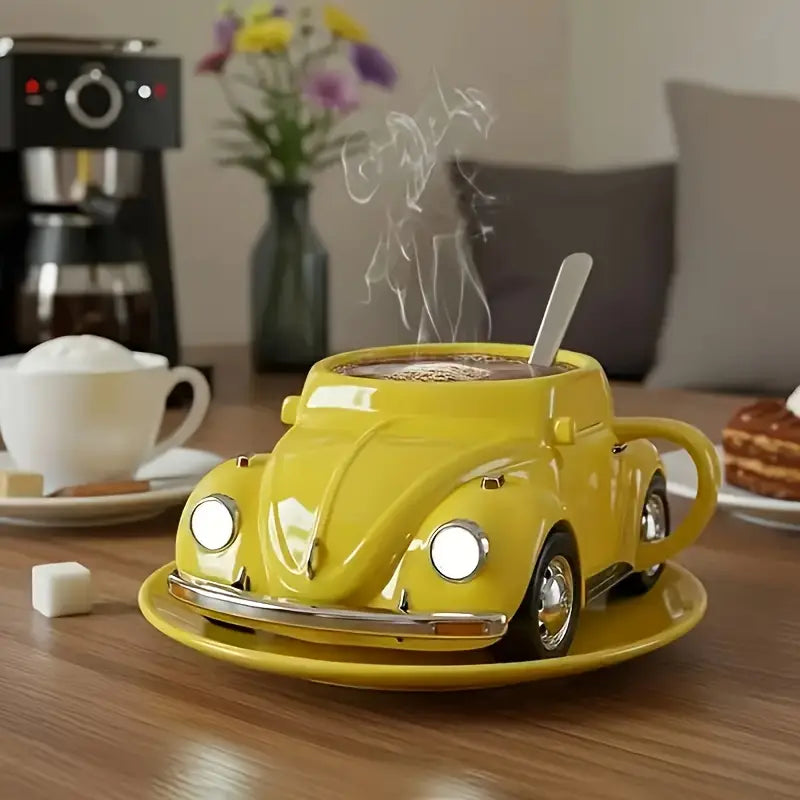 VolksMug™ – Retro Vintage Coffee Mug Yellow