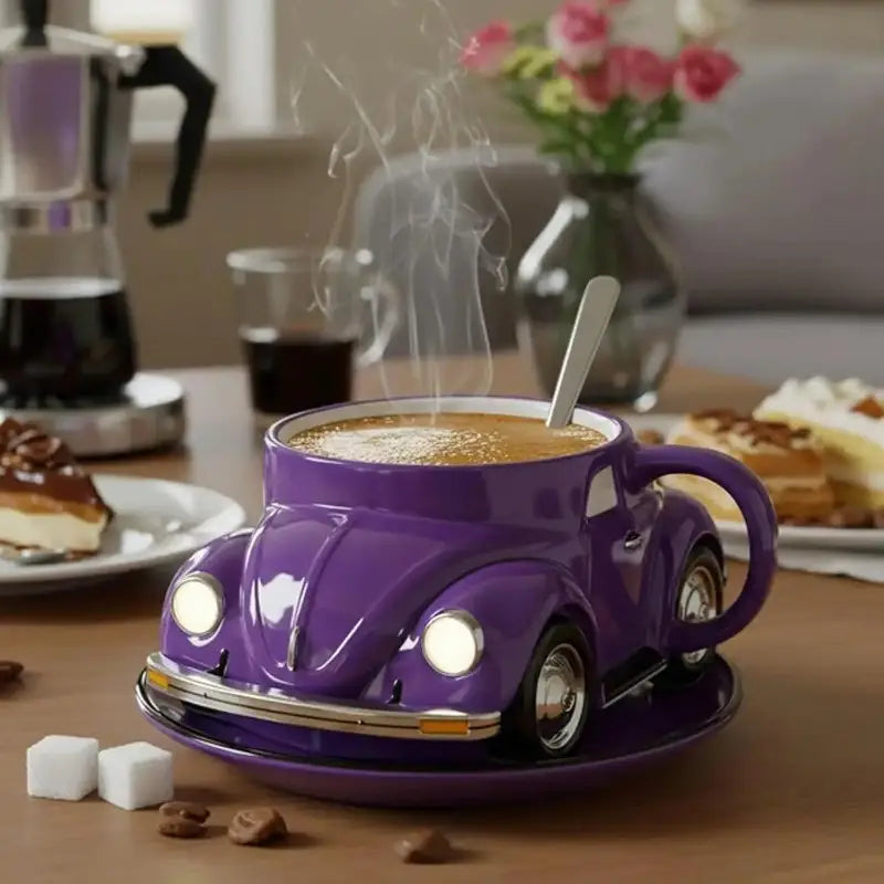 VolksMug™ – Retro Vintage Coffee Mug Purple