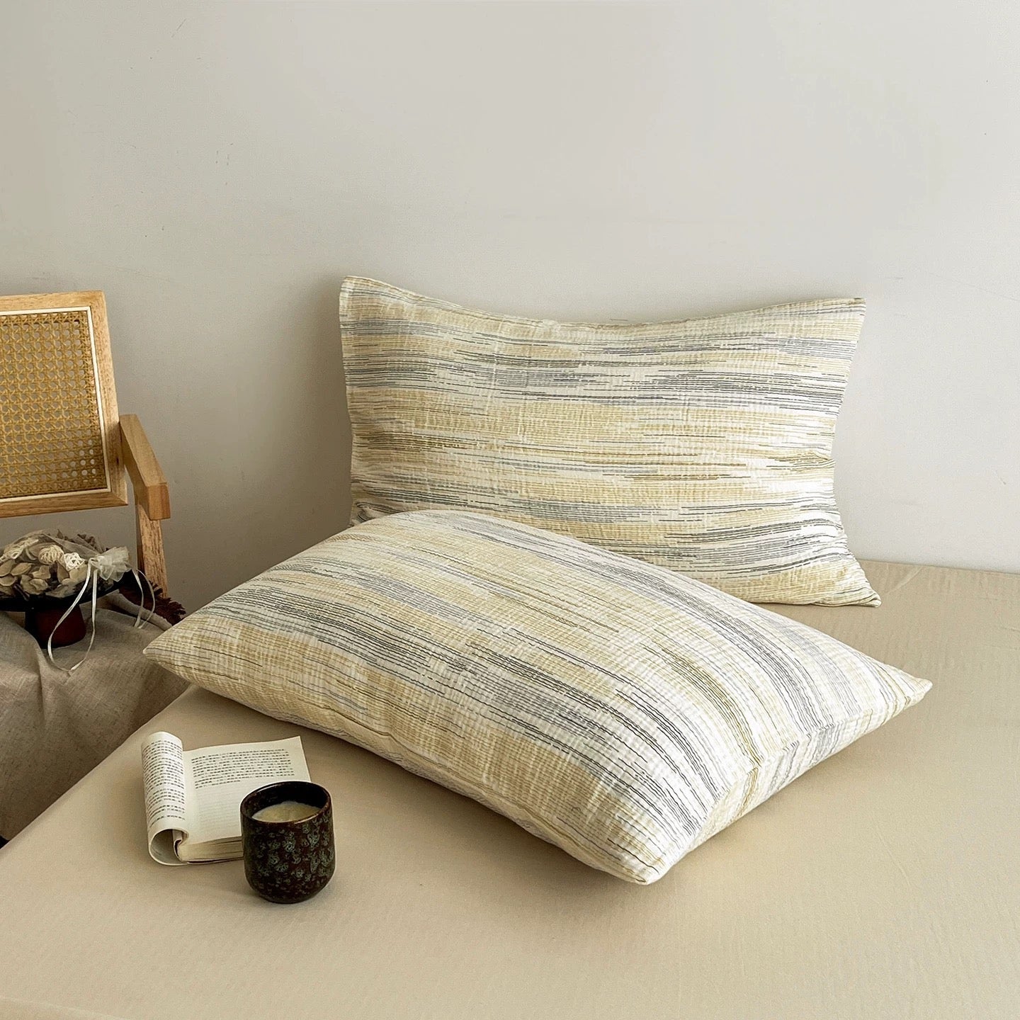 Japandi Textured Duvet Cover Set