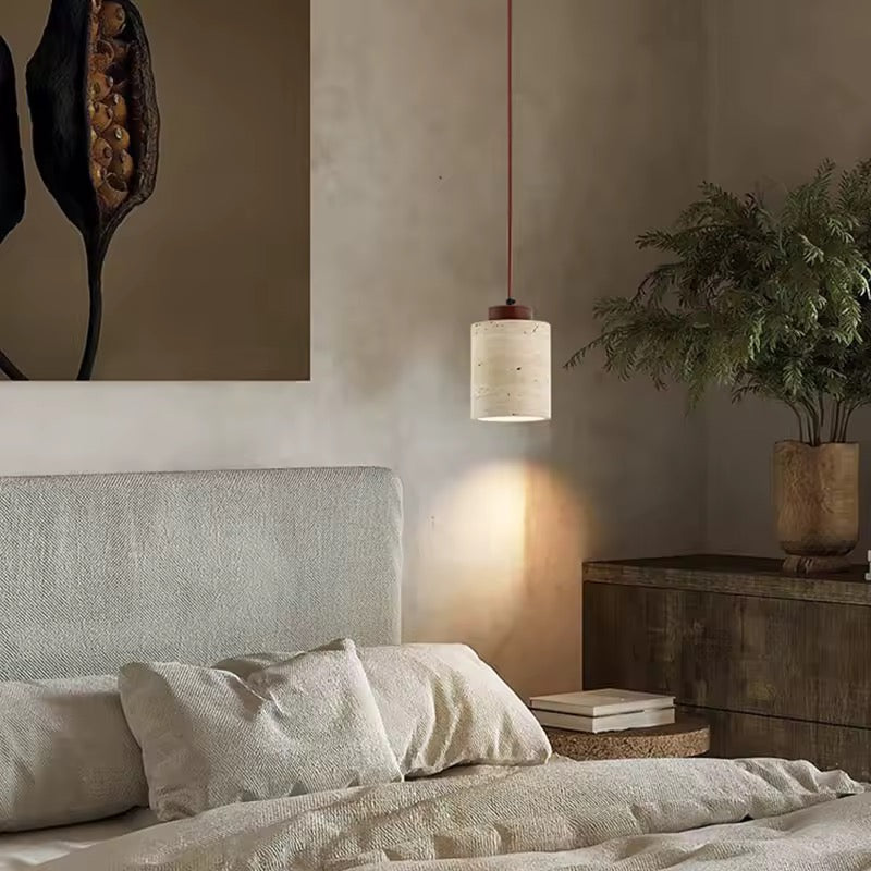 Japandi Textured Pendant Light
