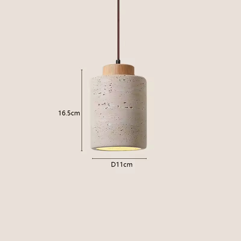 Japandi Textured Pendant Light