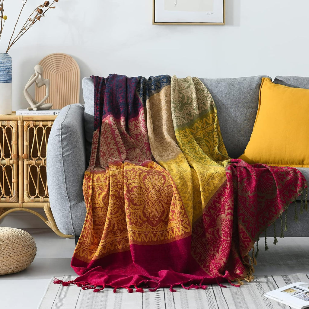 Decorative Sofa Cover with Tassels