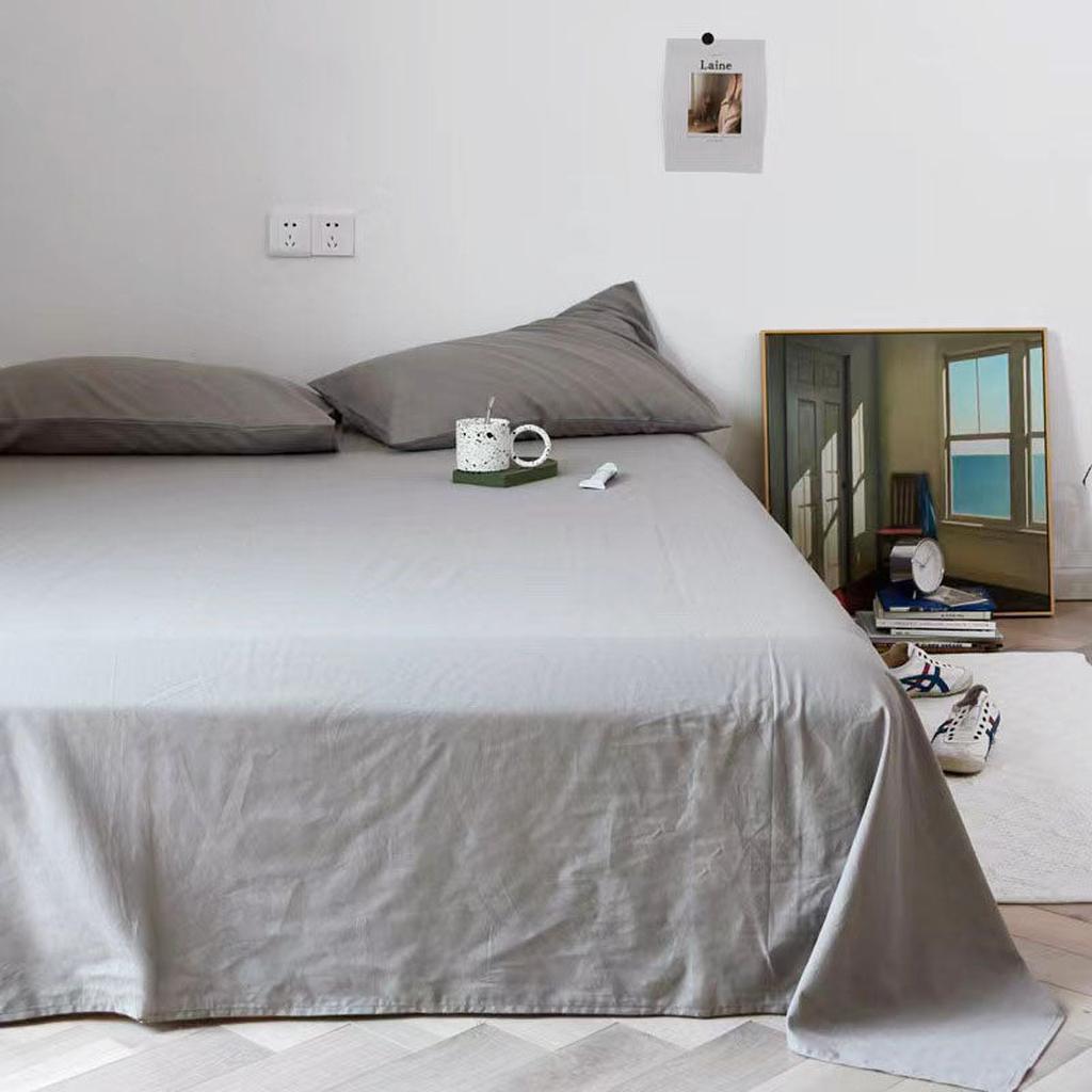 Washed Cotton Sheet Set - 14 colors Grey