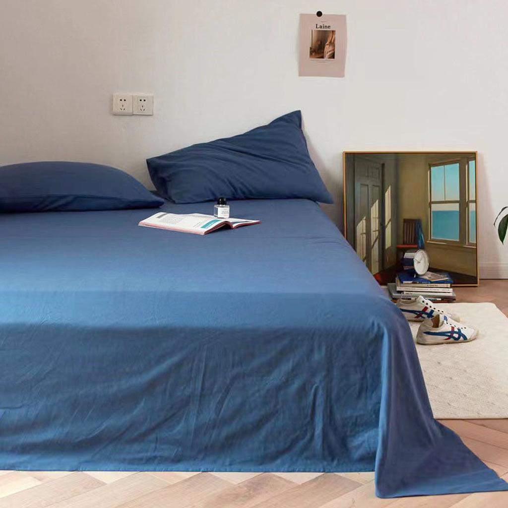 Washed Cotton Sheet Set - 14 colors Navy