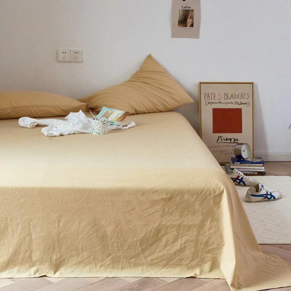 Washed Cotton Sheet Set - 14 colors Vanilla