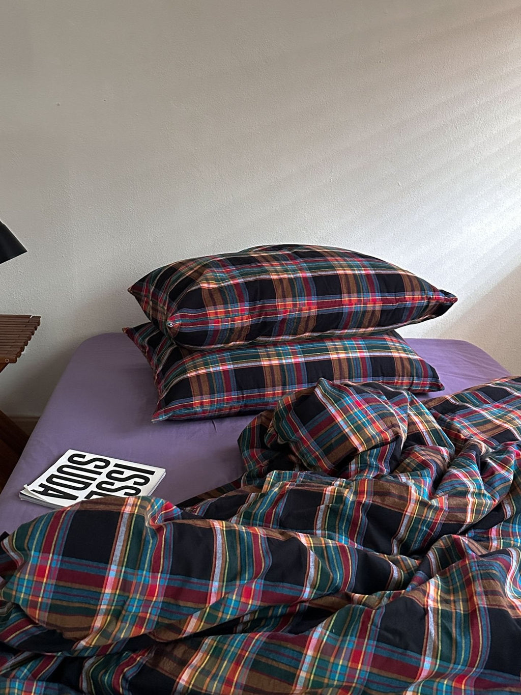 Dark Academia Tartan Duvet Cover Set