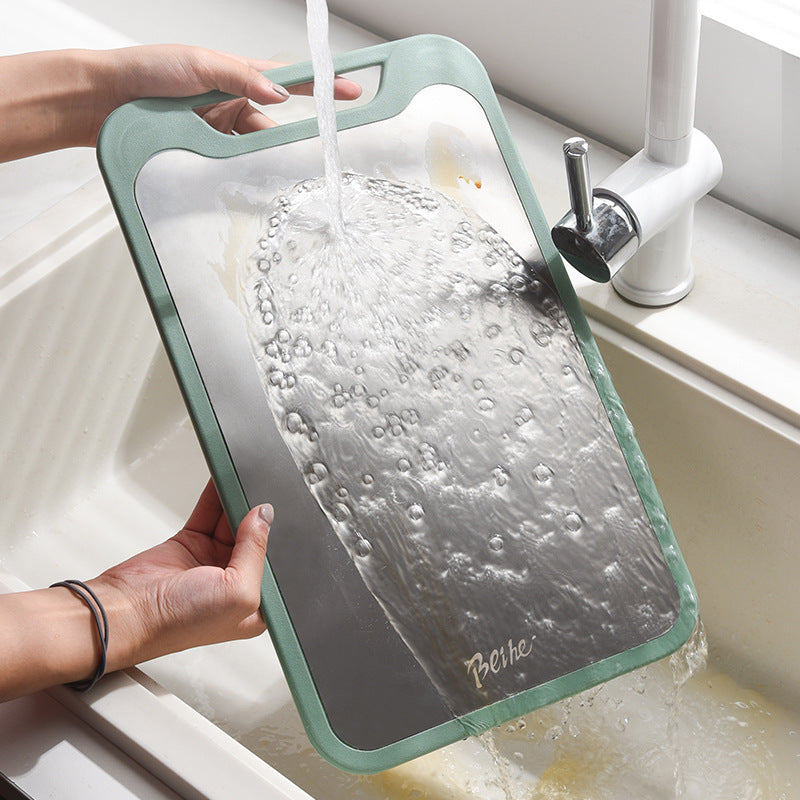 Luxury Double-Sided Stainless Steel Cutting Board