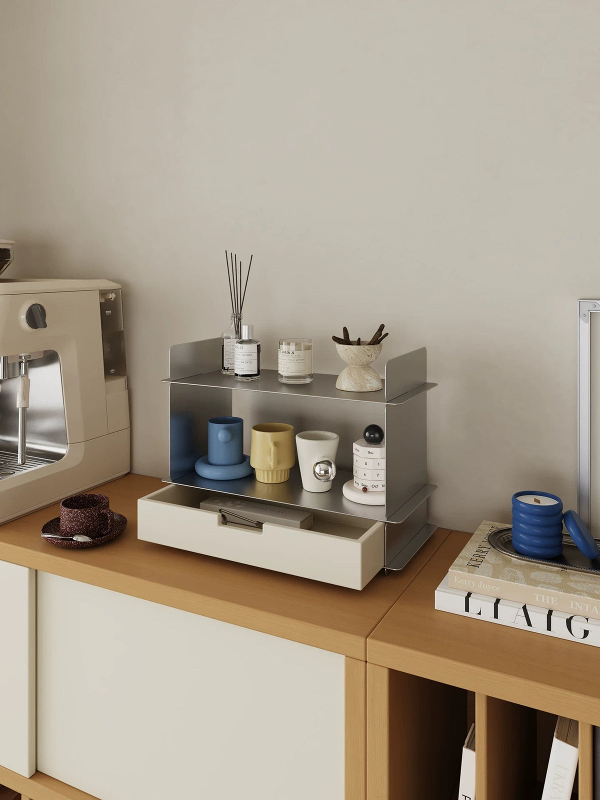 Bauhaus Pastel Desk Shelf