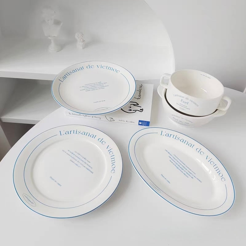 French Bistro Plates and Bowls