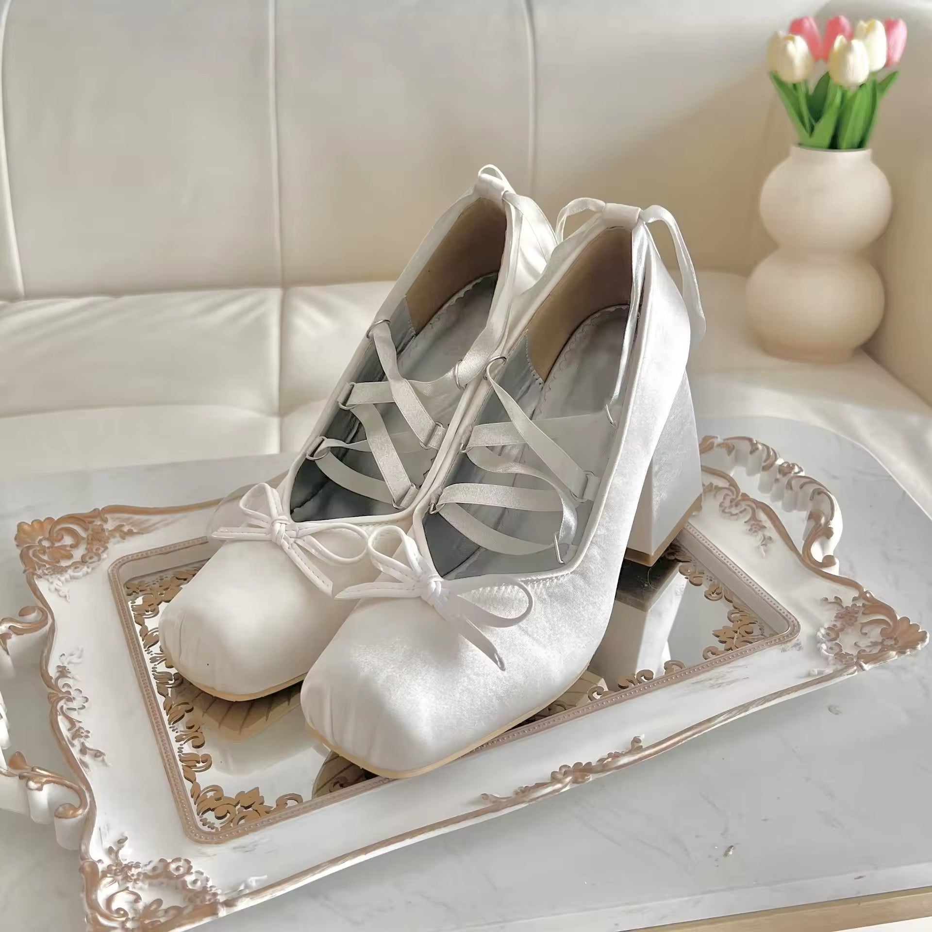 Chunky Heels Lolita Pumps