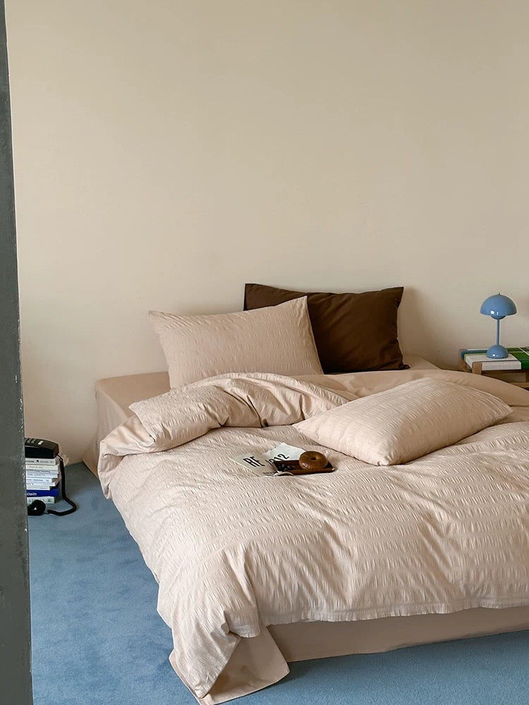 Bubble Jacquard Duvet Cover Set