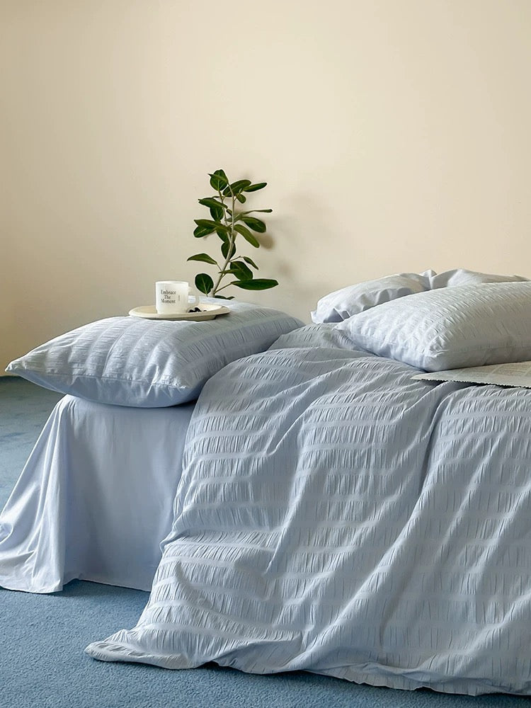 Bubble Jacquard Duvet Cover Set