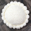 Knitted Round Pompom Pillow
