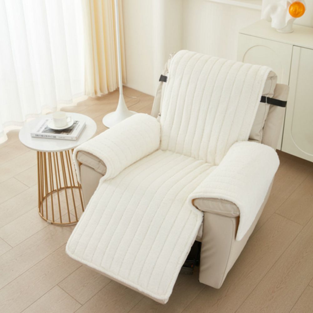 Snug Weave Recliner Cover Ivory White