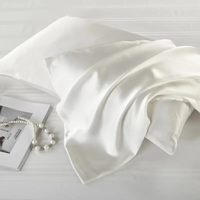 Skin Recovering Mulberry Silk Pillowcase - Twin Pack Ivory White