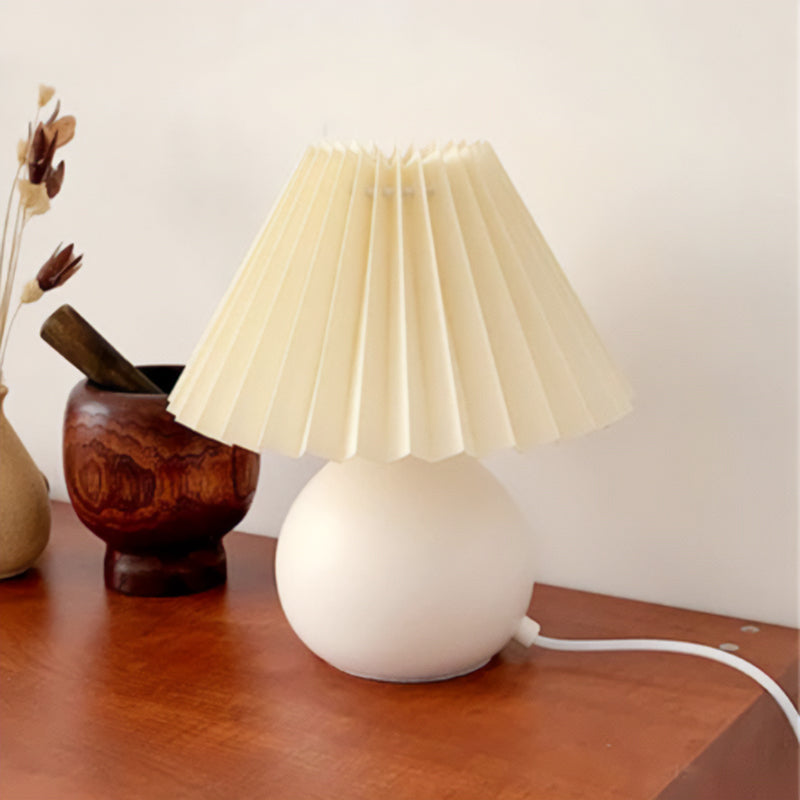 Pleated Bedside Lamp