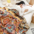 Orange Ember Reversible Cotton Quilt