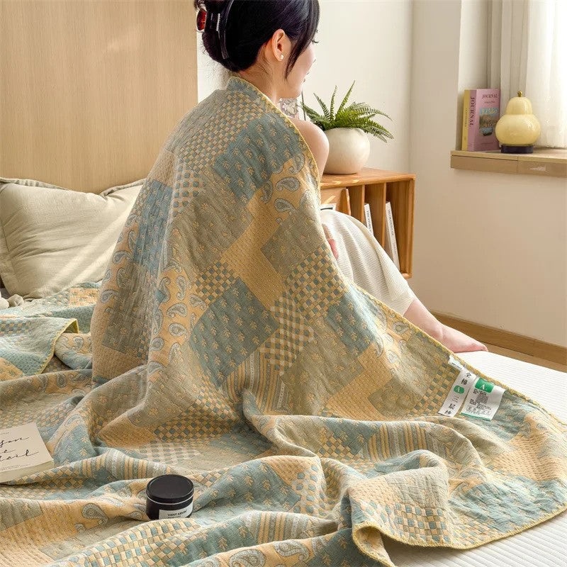 Retro Cotton Quilt - Patchwork Patterns