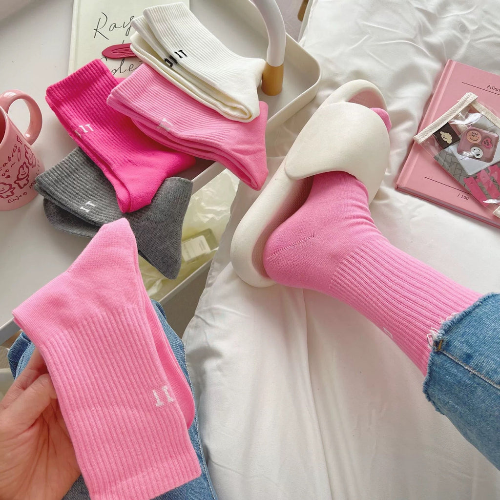 Y2k Pink Socks