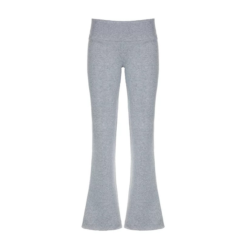 Flare Leg Pants Grey