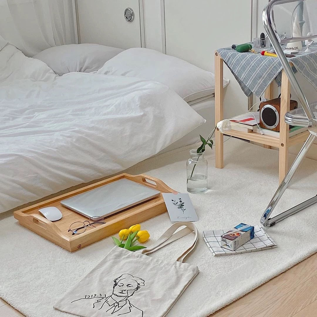 Wood Bed Table