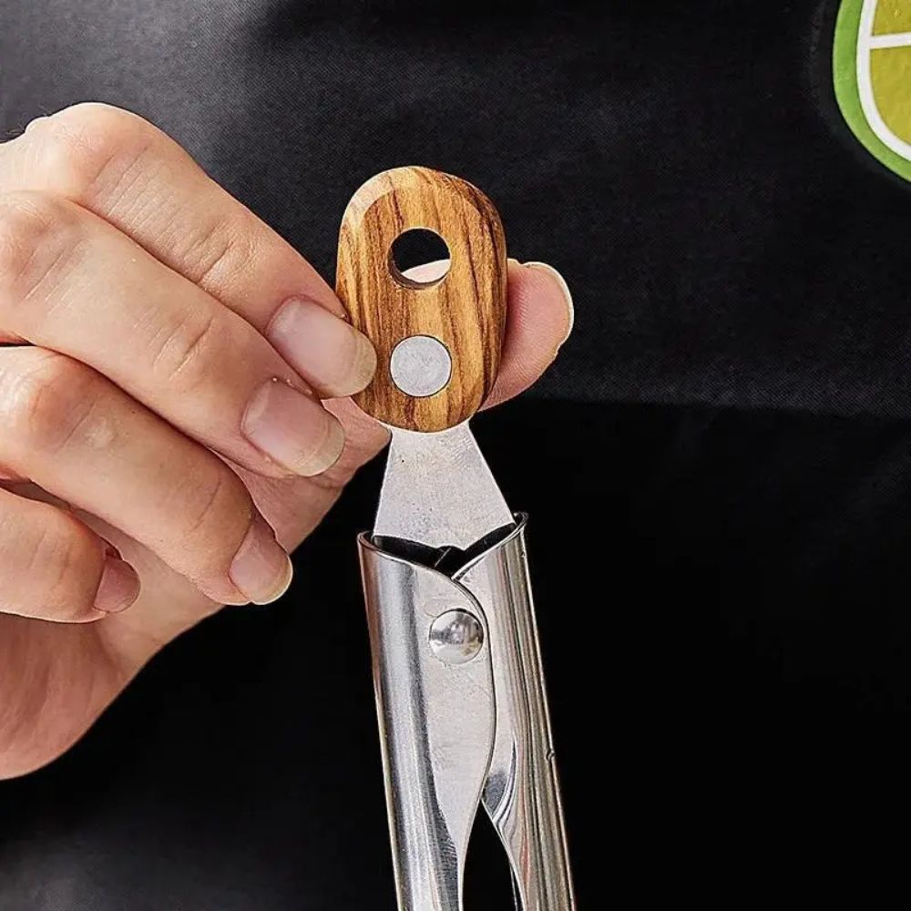 Oakforge Wood Handle Kitchen Tongs - Set of 2