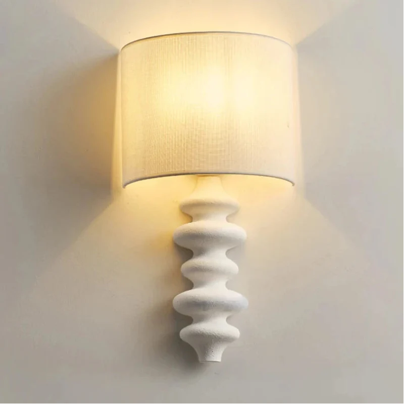 Wood Spiral Wall Lamp