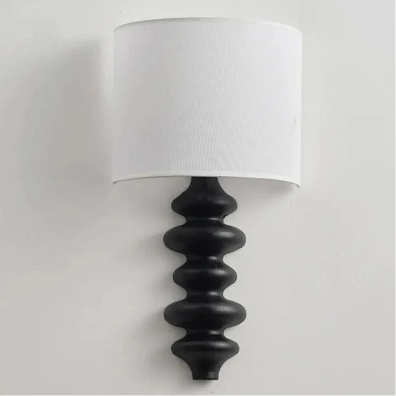 Wood Spiral Wall Lamp