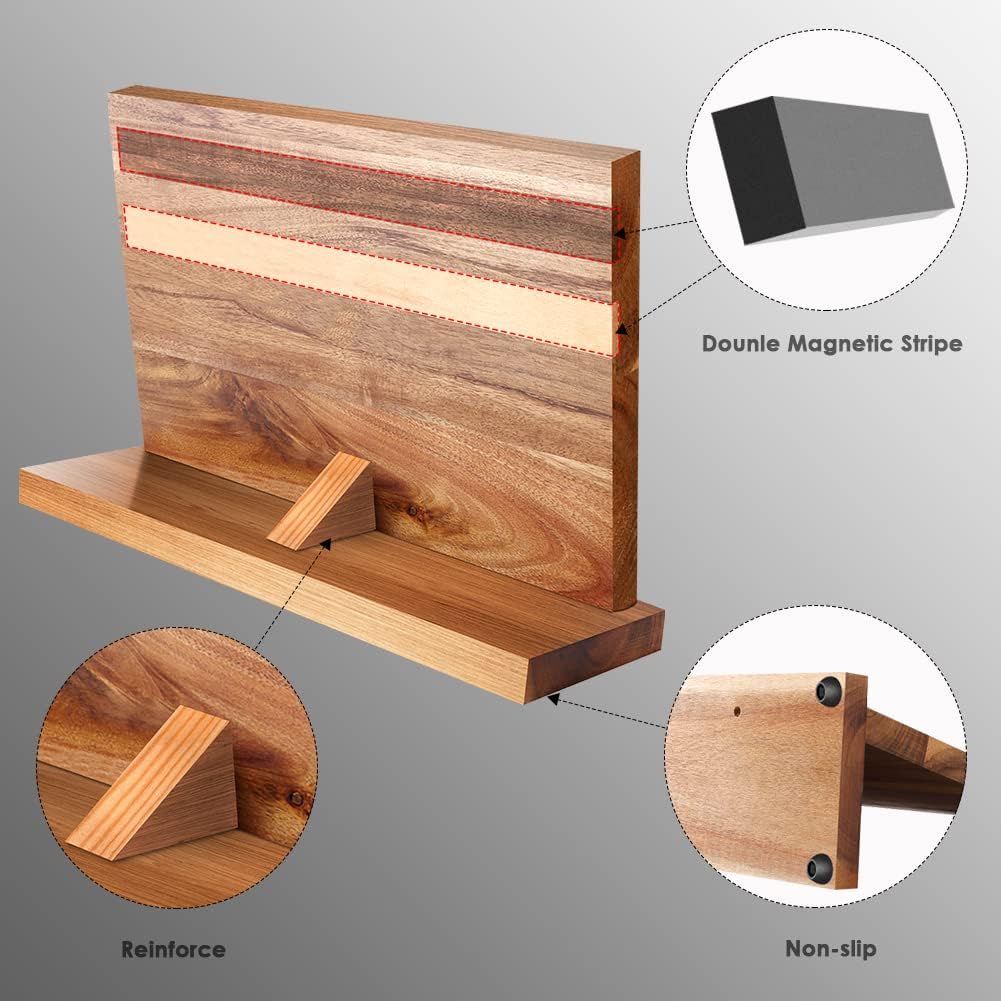 Oakline Magnetic Wood Knife Holder