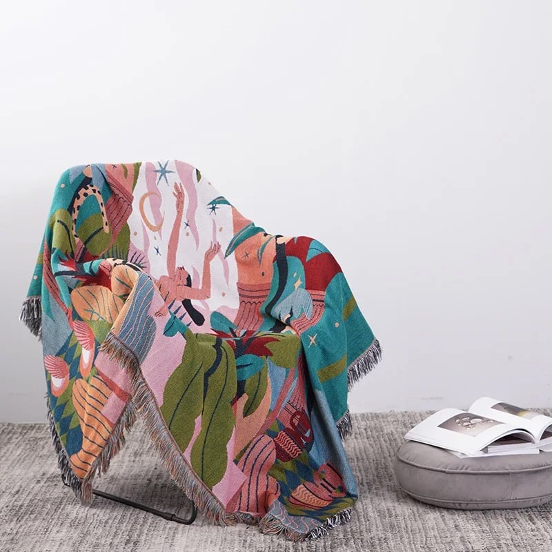 Forest Dancer Throw Blanket