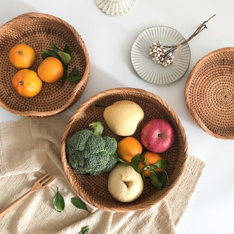 Nordic Handwoven Rattan Baskets