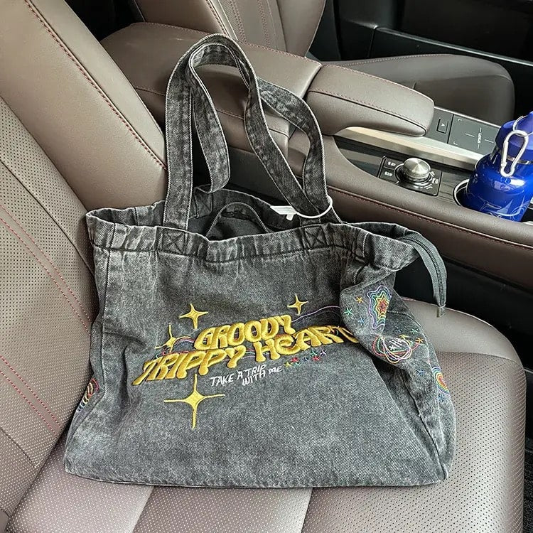 Canvas Y2k Bag Gray