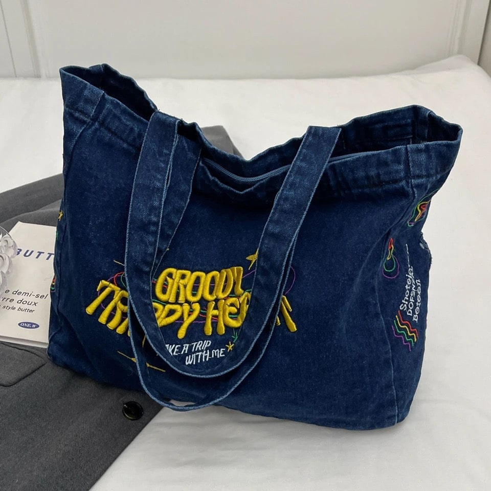 Canvas Y2k Bag Blue