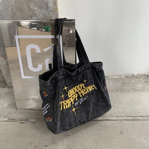 Canvas Y2k Bag Black