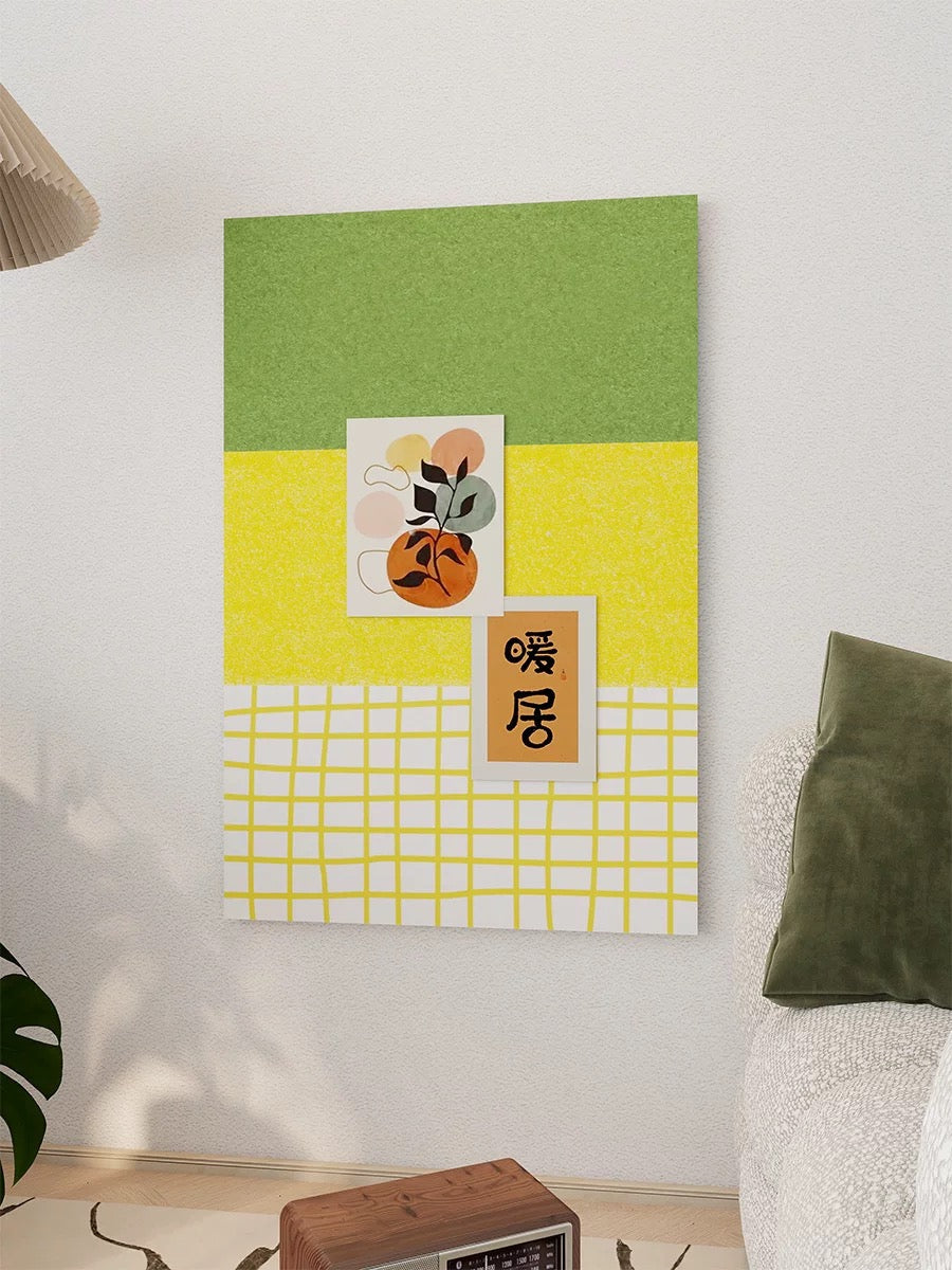Checkered Felt Pin Board