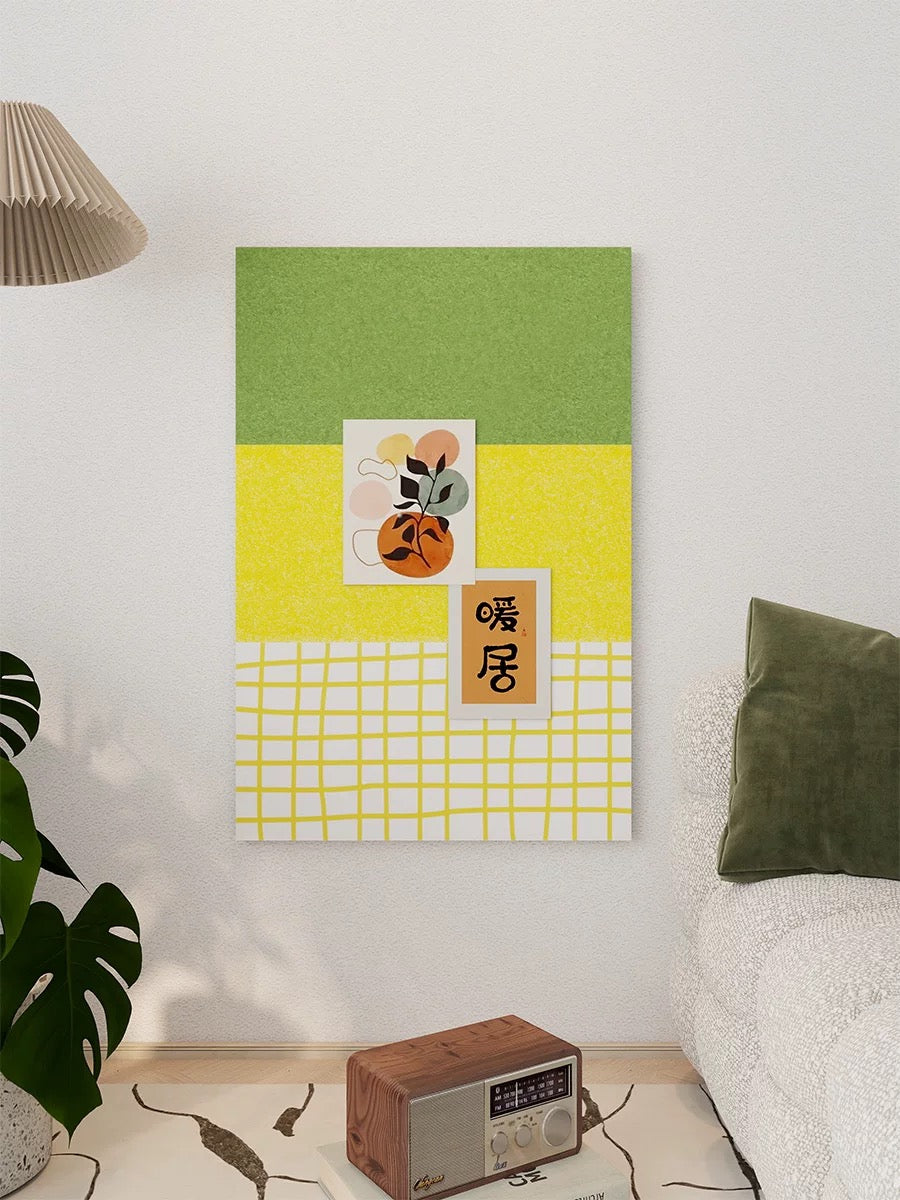 Checkered Felt Pin Board