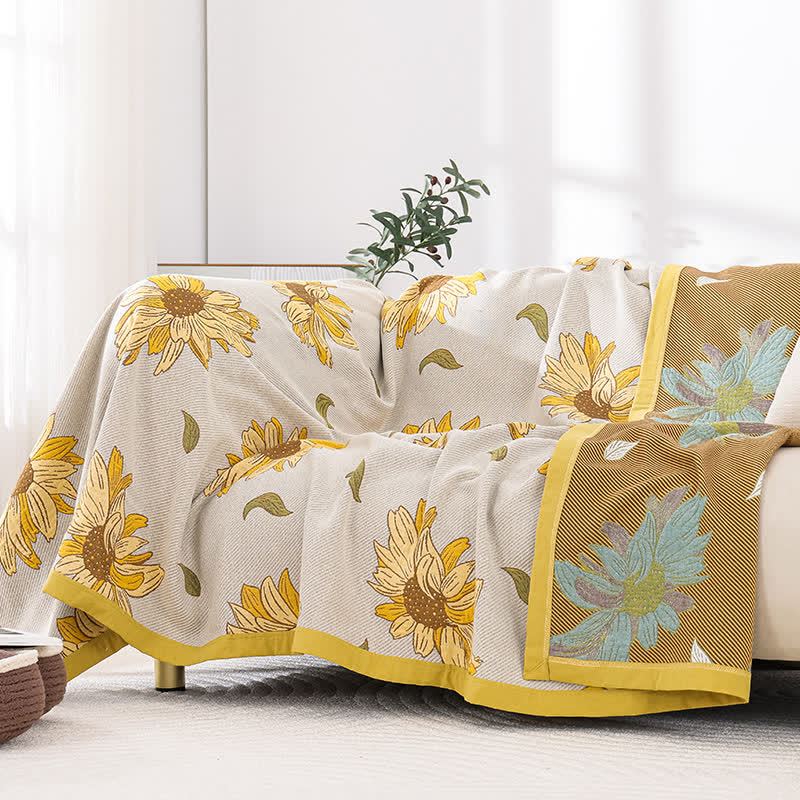 Sunflower Cotton Blanket