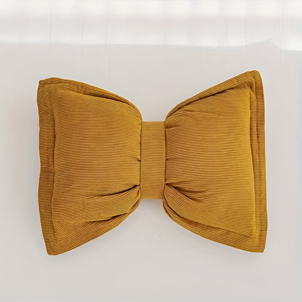 Bowknot Decorative Cushion Pillow Sunbeam Ribbon